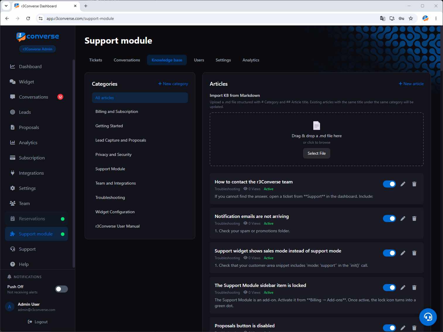 Support Module Add-on